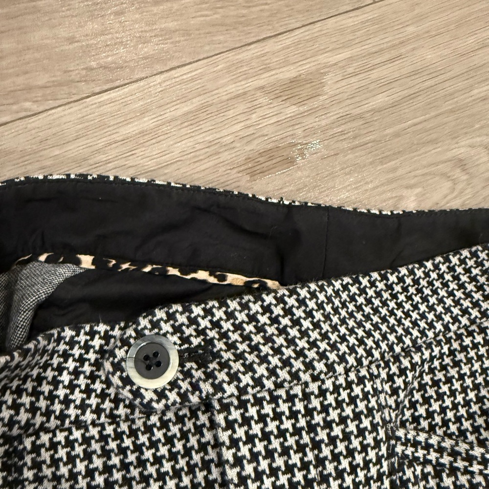 Anthropologie The Essential bootcut Trouser Houndstooth Pants. Size 0. - Picture 6 of 8